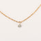 Collier COLLIER OR ROSE 3 DIAMANTS 0,09ct 58 Facettes M8927