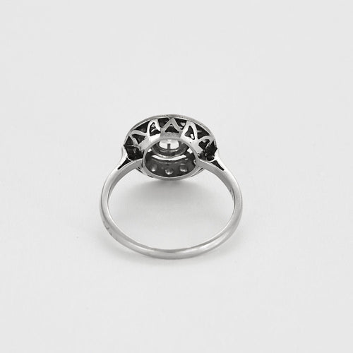 Bague 53 Bague en or blanc, platine et diamants 58 Facettes ALE4596