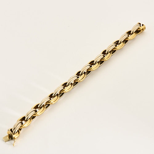 Bracelet Bracelet en or jaune et or blanc 58 Facettes CAN12843