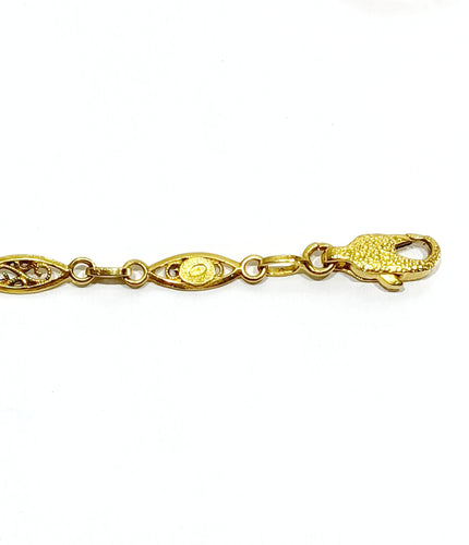 Collier Collier or jaune Art Déco 58 Facettes