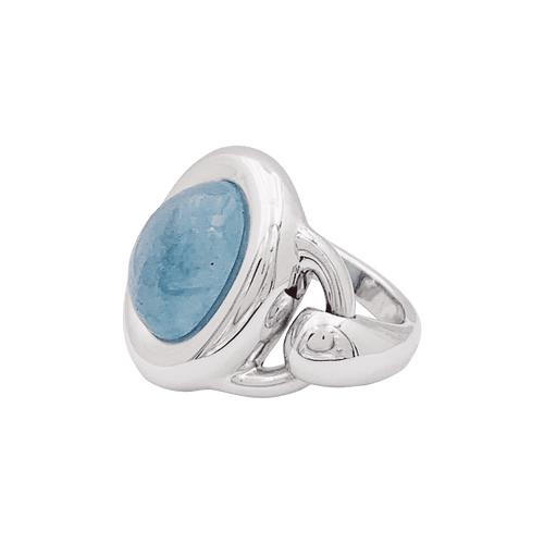 Bague 52 Bague Poiray, aigue-marine et or blanc 58 Facettes 34559
