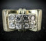 Bague 56.5 Bague modèle Tank d'époque 1940/50 or bicolore diamants 58 Facettes