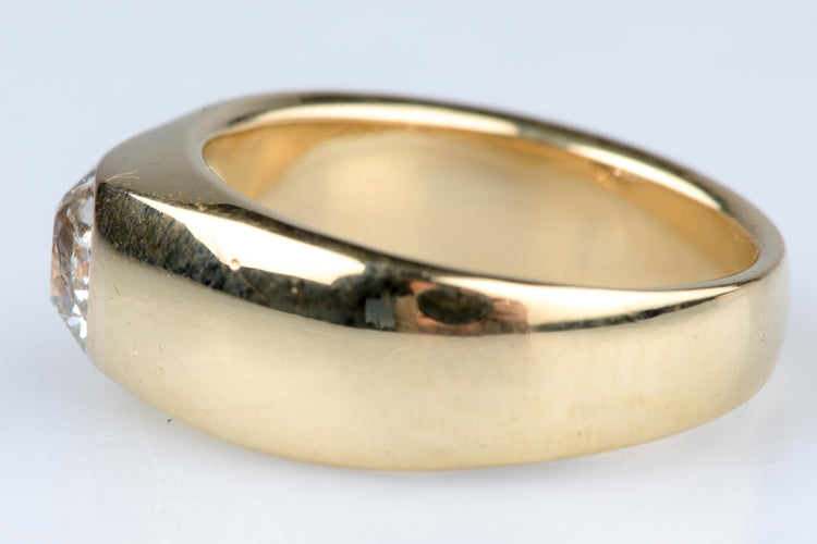 Bague Bague solitaire en diamant de taille ancienne européenne 0,60 CT 58 Facettes bgmassdtoc333-10