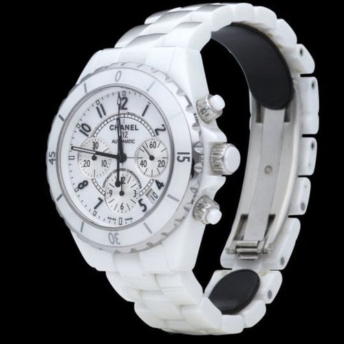 Montre Chanel Montre J-12 Chronographe Automatique Céramique 58 Facettes MT42482