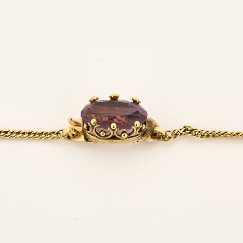 Collier Collier en or jaune et améthyste 58 Facettes CAS0189