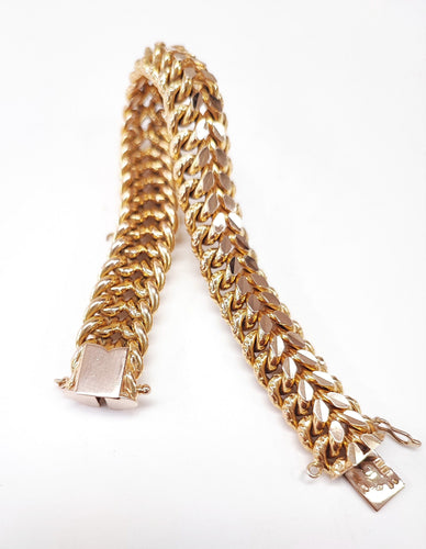 Bracelet Bracelet or jaune maille américaine 58 Facettes Bra.US.Dino-1331