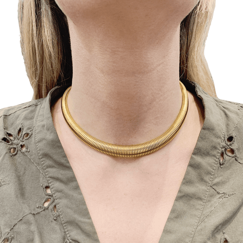 Collier Collier vintage "Tubogas". 58 Facettes 34518