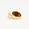 Bague 56 Bague Tank platine et or jaune avec diamants et rubis 58 Facettes GU16