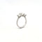 Bague 53 Bague trilogie or blanc avec diamants 58 Facettes