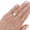 Bague 53 Solitaire jaune 750/000, diamant poire taille ancienne. 58 Facettes 34658