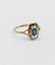 Bague 56 Bague Art Déco or monture géométrique et pierre bleue (circa 1930) 58 Facettes A06281