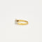 Bague 56 Bague Solitaire or jaune à motif étoile Diamants sertis sur or blanc 58 Facettes 1479