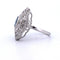 Bague 56 BAGUE PLATINE - AIGUE-MARINE ET DIAMANTS 58 Facettes