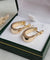 Boucles d'oreilles Boucles créoles ovales or jaune 58 Facettes 686