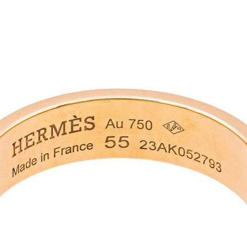 Collier 55 Hermès Bague Collier de chien Or rose 58 Facettes 4166998RV