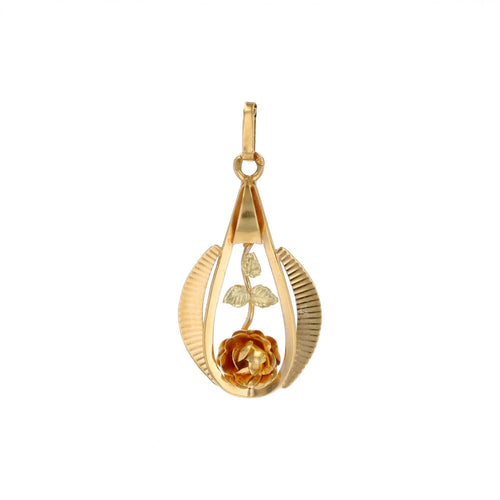 Pendentif Pendentif ancien à la rose 58 Facettes 25-094
