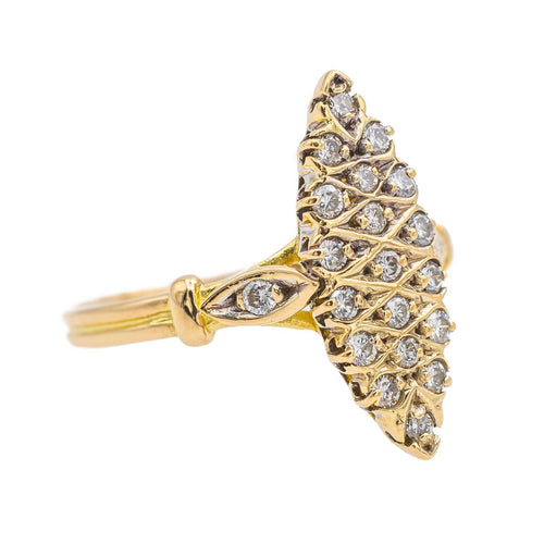 Bague 53 Bague Marquise Or jaune Diamant 58 Facettes 3423517CN
