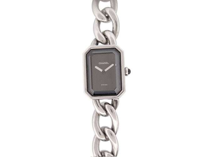 Montre vintage montre CHANEL premiere chaine gourmette gm quartz 58 Facettes 260162