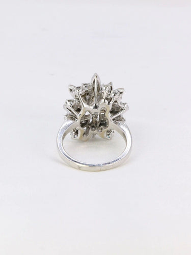 Bague Bague cocktail diamants taille ancienne 3.98 carat 58 Facettes J213