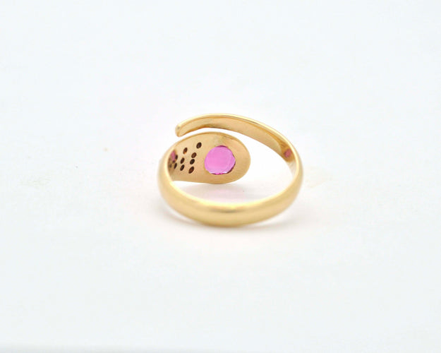 Bague 53 Bague serpent avec rubis et diamants 58 Facettes