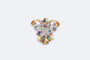 Broche Oro Giallo Broche cocktail vintage en or jaune ornée de diamants, rubis, saphirs et émeraudes 58 Facettes spl87