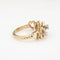 Bague Bague cœur en diamant vintage en or jaune 14 carats, taille 6,75, bijouterie fine 58 Facettes 15433