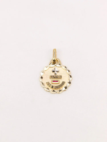 Pendentif Médaille amour Augis ronde 58 Facettes J504