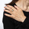 Bague 57 Chevalière Art Déco vintage en or jaune avec diamants 58 Facettes G14018