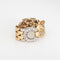 Bague Bague flexible panthère sertie de diamants, taille 6,5, style vintage, or 14 carats, bijou animal, chaîne à maillons 58 Facettes G14078