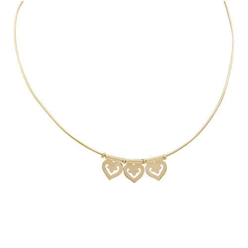 Collier Collier O.J.Perrin, "Coeur Légende", or jaune. 58 Facettes 33812