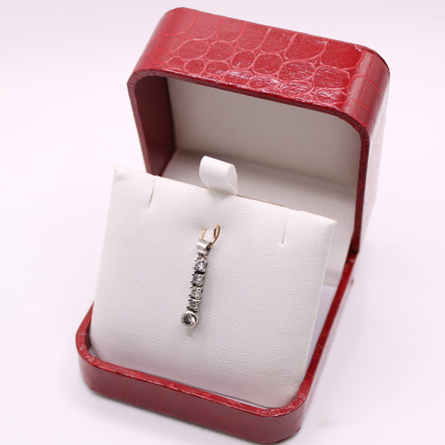 Pendentif Pendentif articulé Or blanc et 5 Diamants 58 Facettes