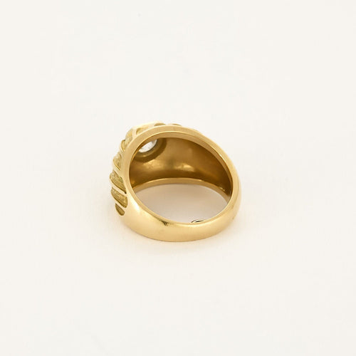 Bague 50 Bague bandeau or jaune et diamant 58 Facettes B250455
