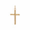 Collier Croix or jaune texturé 58 Facettes 24-327F