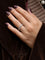 Bague 51 Alliance or blanc diamants ronds 2,7 ct 58 Facettes J530