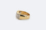 Bague Oro Giallo / 16 Bague en or jaune pavé de diamants 58 Facettes ANL16