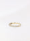 Bague 51 Demi-Alliance américaine en or blanc et diamants 0,48 ct 58 Facettes J117