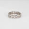 Bague 51 Bague en or blanc vintage avec diamants taille mixte 58 Facettes G13585
