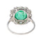 Bague 58 Bague Platine Emeraude 58 Facettes 3393671CN