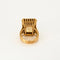 Bague 53 Bague Cocktail or jaune, quartz fumé 58 Facettes LAN1185