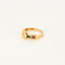 Bague 49 Bague or jaune centré d'un diamants, épaulée rubis, saphir, émeraude 58 Facettes SMA0110
