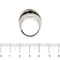 Bague 56 CHIMENTO - Bague à bande bombée avec onyx et diamants 58 Facettes 30476