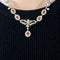 Collier Collier guirlande or jaune et or blanc, diamants et rubis 58 Facettes 240724