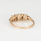 Bague Bague antique victorienne en or jaune 14 carats avec diamants et opale Trilogy 6,5 Bijoux vintage 58 Facettes G13699