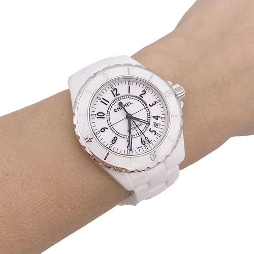 Montre Montre Chanel, "J12" céramique blanche. 58 Facettes 33609