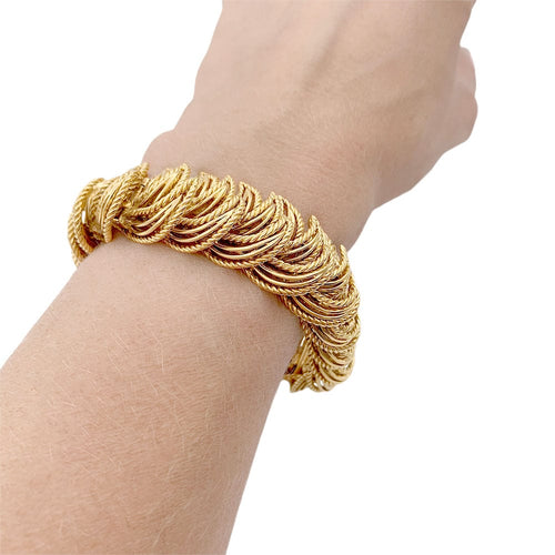 Bracelet Bracelet Boucheron Vintage or jaune. 58 Facettes 32952