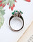 Bague Toi & Moi Or blanc Emeraudes et Diamants