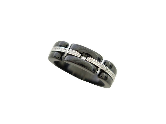 Bague 60 bague CHANEL ultra pm or blanc ceramique diamants 58 Facettes 259225