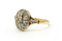 Bague 57 Bague Art Déco - Bague en or jaune et blanc 18k et diamants taille rose 58 Facettes B795