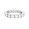 Bague 55 Alliance tour complet or blanc, diamants. 58 Facettes 33767