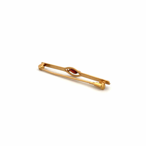 Broche Broche or jaune et grenat 58 Facettes BRO-GS38384-3